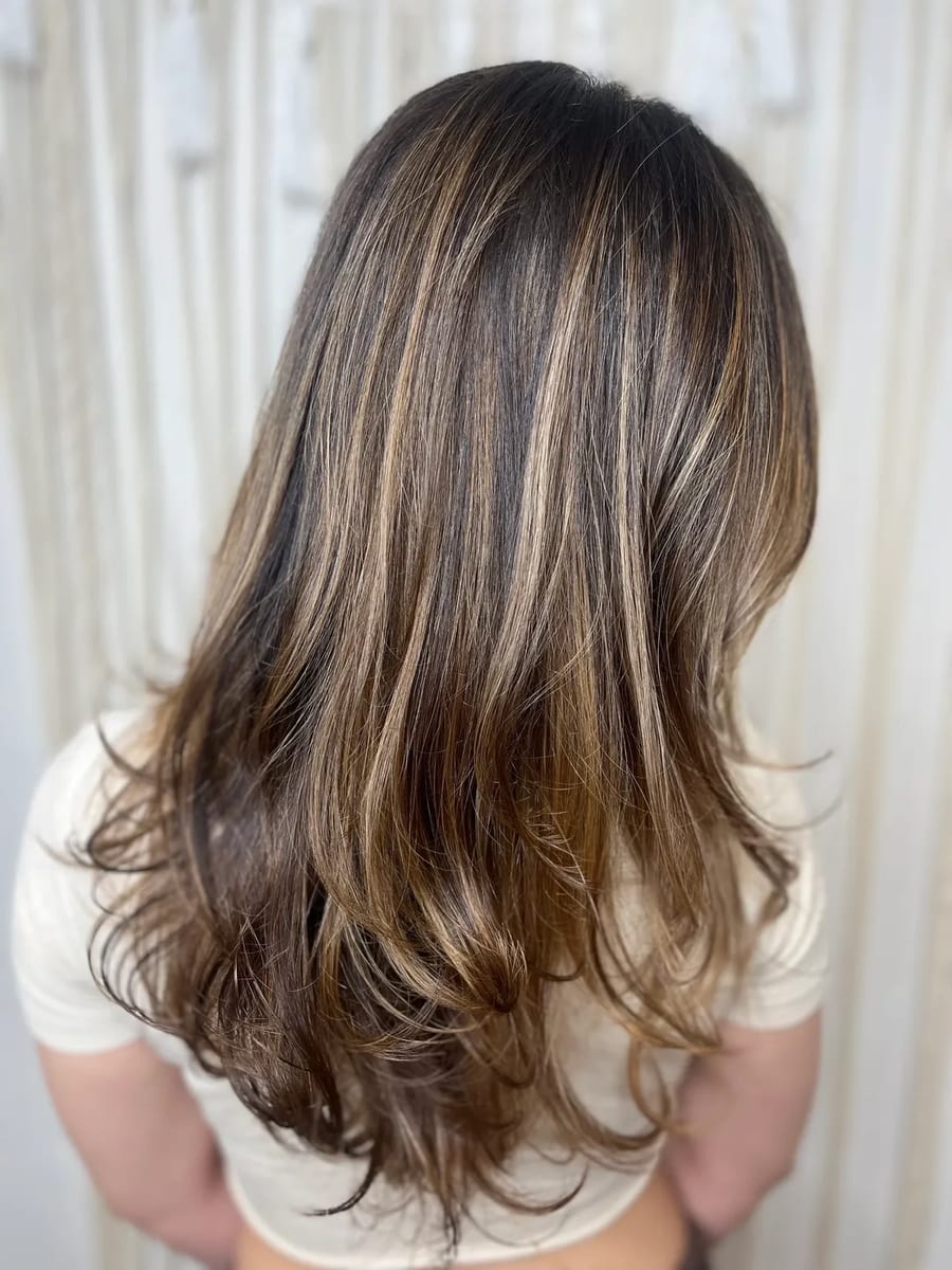 Balayage artistry at Sacred Roots Asheville NC